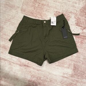 Olive Green Women's Cargo Shorts